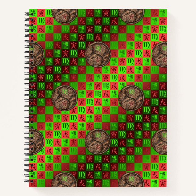 Cuaderno Virgo & Tigre de Tierra (Anverso)