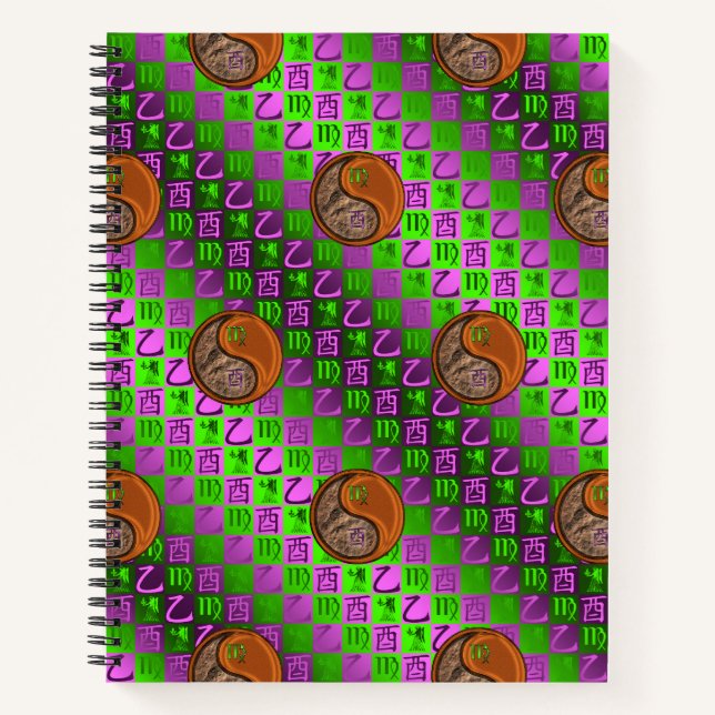 Cuaderno Virgo y Gallo de Madera (Anverso)