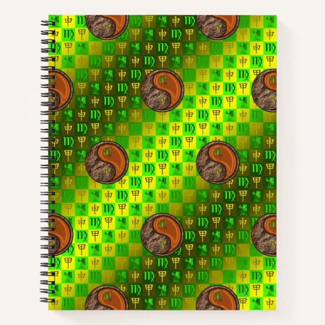 Cuaderno Virgo y Mono de Madera (Anverso)