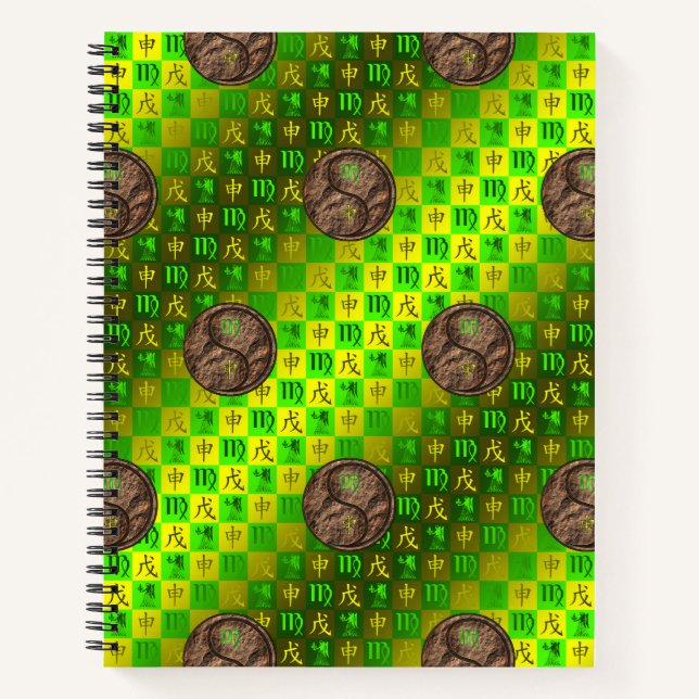 Cuaderno Virgo y Mono de Tierra (Anverso)