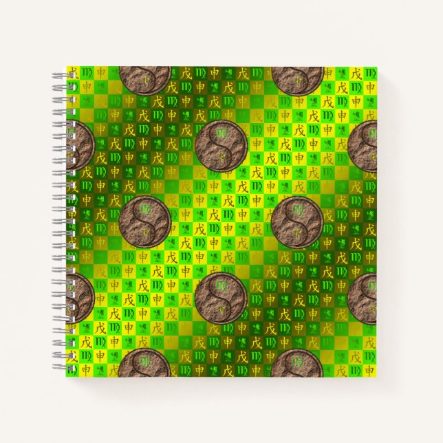 Cuaderno Virgo y Mono de Tierra (Anverso)