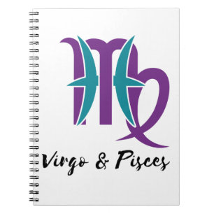 Cuaderno Virgo y Pisces Parejas Astrología Zodiaca