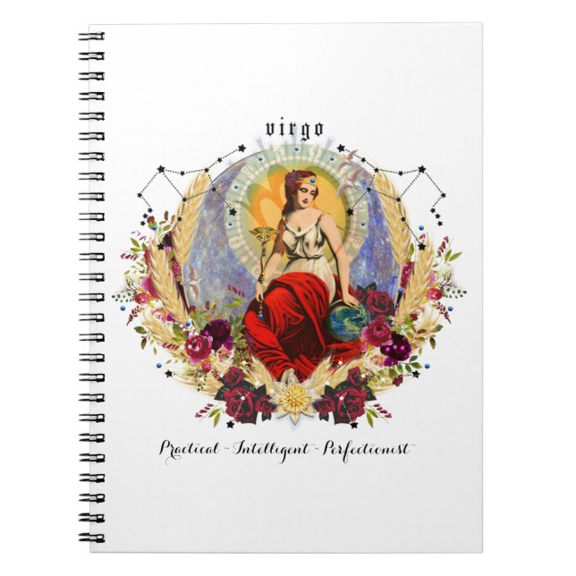 Cuaderno Virgo Zodiac Cumpleaños (Frente)