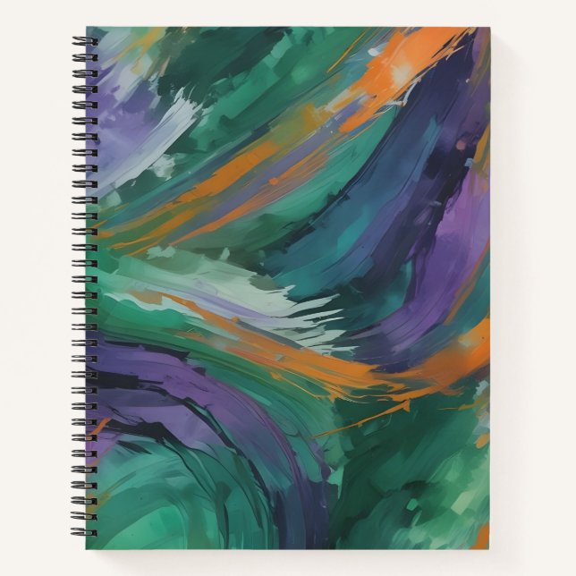 Cuaderno Viridis, Violaceus et Aurantiacus (Anverso)