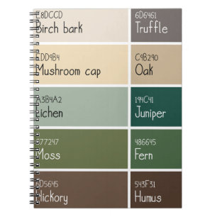 Cuaderno Viruta de pintura de bosque