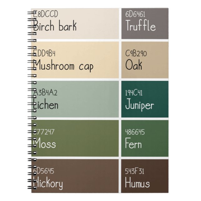 Cuaderno Viruta de pintura de bosque (Frente)