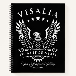 Cuaderno Visalia Valle de San Joaquín California Águila Vin