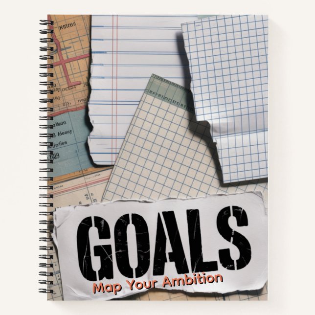 Cuaderno Vision Board Collage | Torn Paper & Stamp... (Anverso)