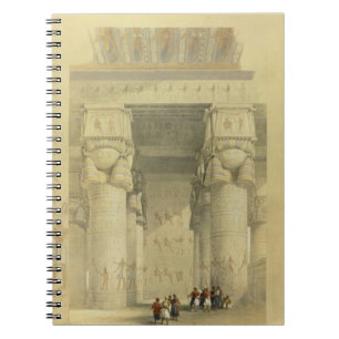 Cuaderno Visión de debajo el pórtico del templo en Denda