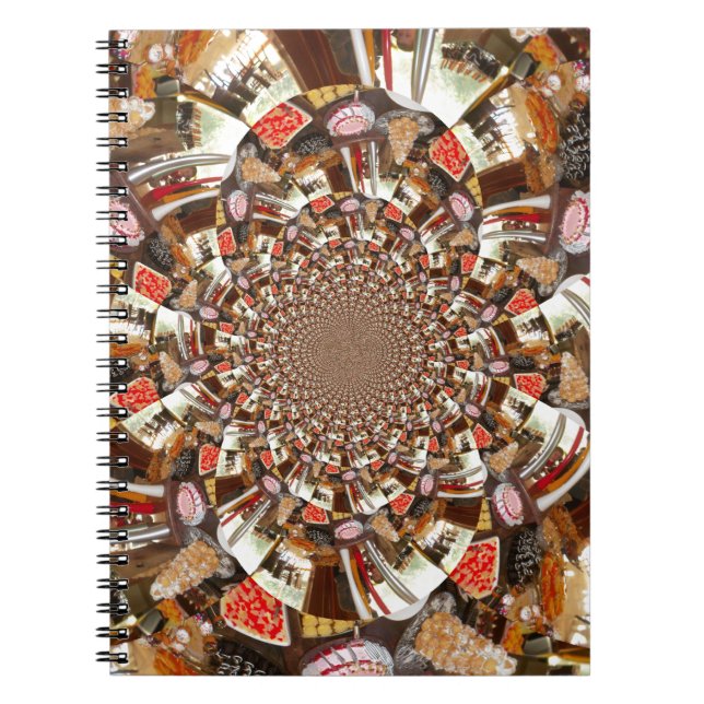 Cuaderno Visión psicodélica de Brown Hues (Frente)