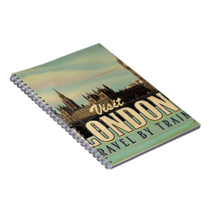 Cuaderno Visite el afiche de la época de Londres