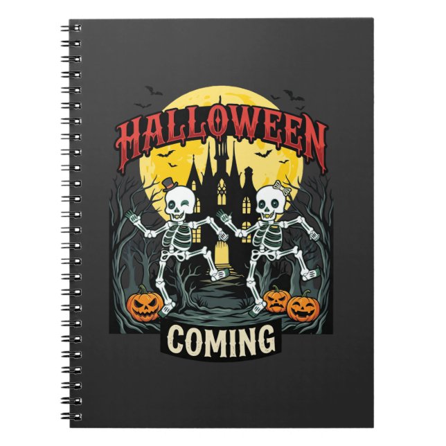 Cuaderno Víspera de Todos los Santos Llegando Esqueletos Ba (Frente)