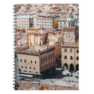 Cuaderno Vista aérea de la Piazza Maggiore y San Petr
