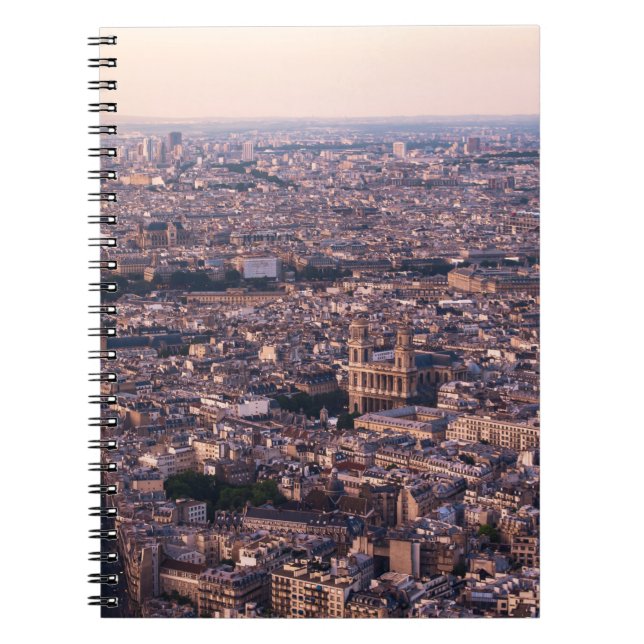 CUADERNO VISTA AÉREA DE LOS EDIFICIOS DE LA CIUDAD DURANTE  (Frente)