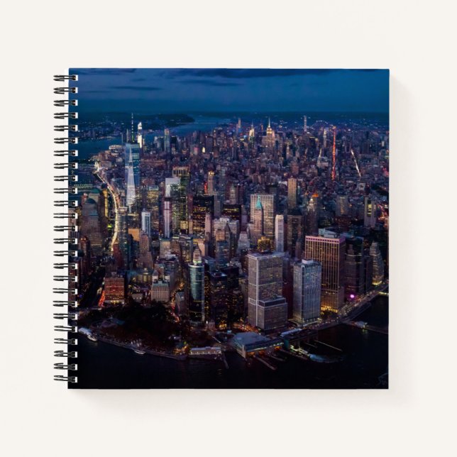 Cuaderno Vista aérea de Manhattan (Anverso)