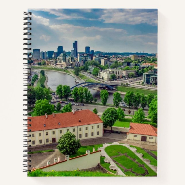 Cuaderno Vista aérea de Vilnius, Lituania (Anverso)
