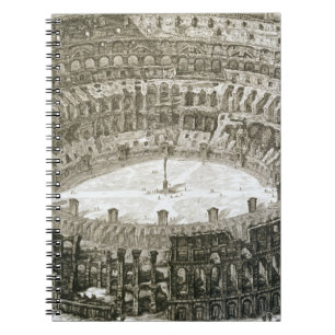Cuaderno Vista aérea del Colosseum en Roma de las
