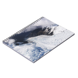 Cuaderno Vista aérea del glaciar Franz Josef, Nueva Zelanda