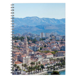 Cuaderno Vista aérea del paseo marítimo de la ciudad de Spl