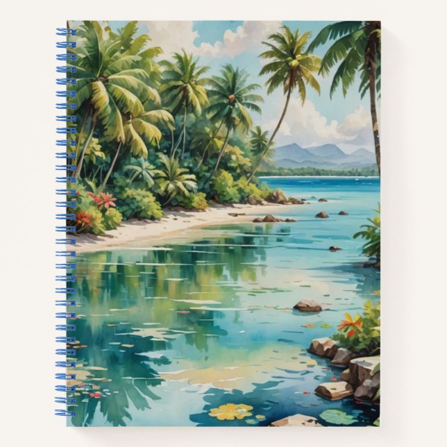 Cuaderno Vista aislada de buceo (Anverso)