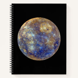 Cuaderno Vista colorida del mercurio