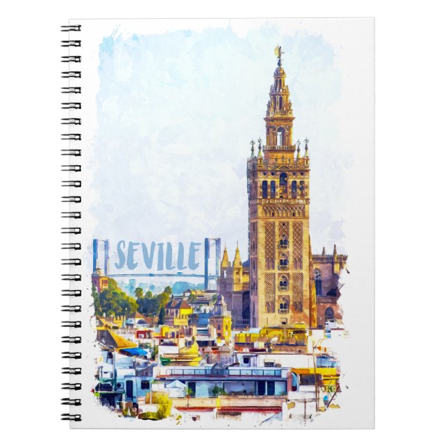 Cuaderno Vista de la Ciudad Catedral de Sevilla (Frente)