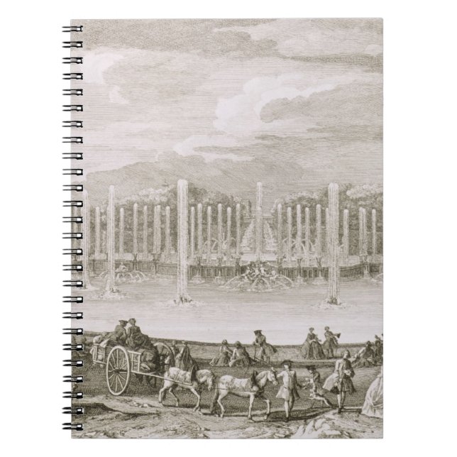 Cuaderno Vista de la fuente de Neptuno, Versalles (engra (Frente)