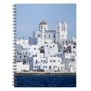 Cuaderno Vista de la isla de Naoussa Village Paros