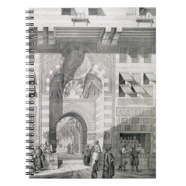 Cuaderno Vista de la puerta del Kaid-Bey de Okal, de los (Frente)