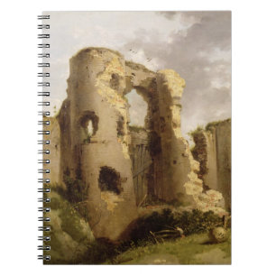 Cuaderno Vista de la puerta del oeste del castillo de