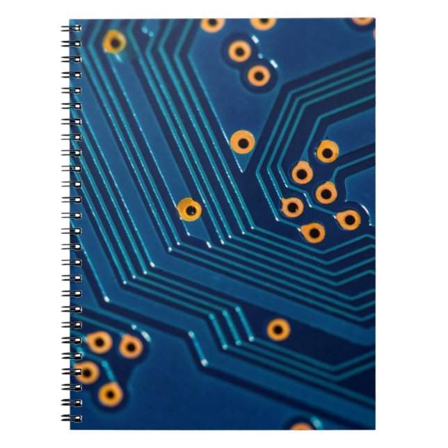 Cuaderno Vista de macrocierre de tablero electrónico de ord (Frente)