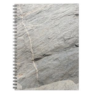 Cuaderno Vista de roca gris