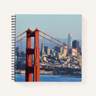 Cuaderno Vista de San Francisco a través del puente Golden