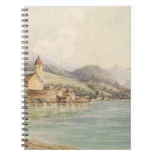 Cuaderno Vista de St. Wolfgang en el lago Wolfgang Carl Laf
