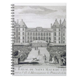 Cuaderno Vista del castillo francés real del santo Maur de