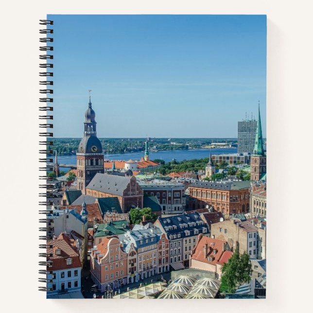 Cuaderno Vista del centro de Riga desde arriba (Anverso)
