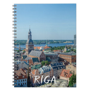 Cuaderno Vista del centro de Riga desde arriba