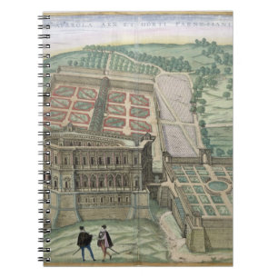 Cuaderno Vista del chalet Farnese y de los jardines, de 'C