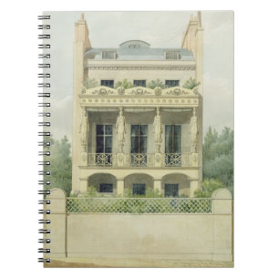 Cuaderno Vista del frente trasero del hou de la esperanza