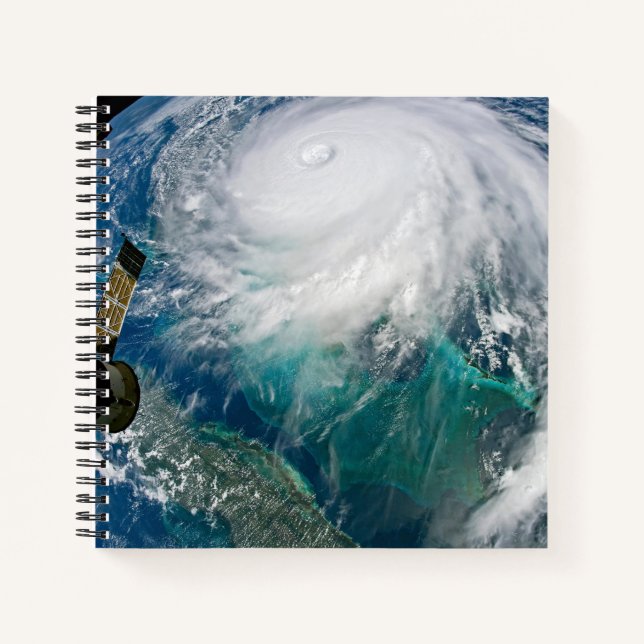 Cuaderno Vista Del Huracán Dorian. (Anverso)