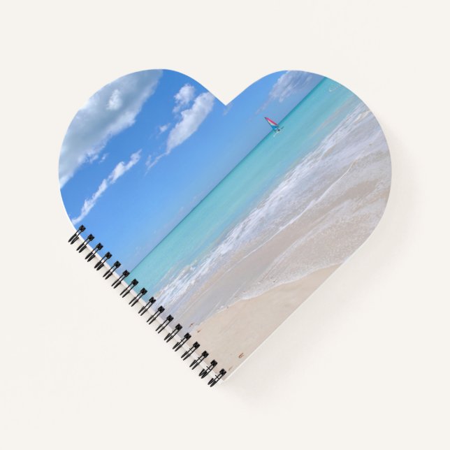 Cuaderno Vista del mar desde la playa (Anverso)