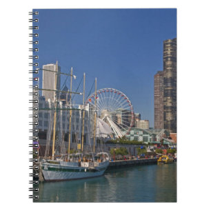Cuaderno Vista del muelle naval 2 de Chicago