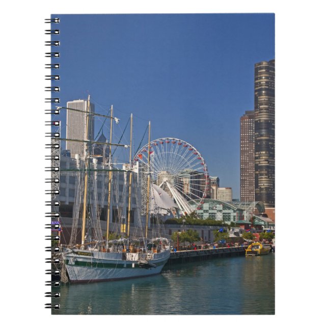 Cuaderno Vista del muelle naval 2 de Chicago (Frente)