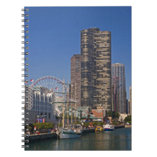 Cuaderno Vista del muelle naval de Chicago