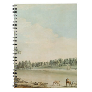 Cuaderno Vista del noroeste de la casa de campo de