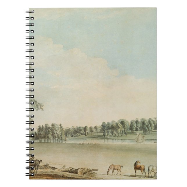 Cuaderno Vista del noroeste de la casa de campo de (Frente)