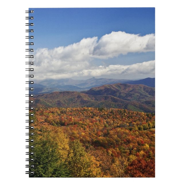 Cuaderno Vista del otoño de las montañas de los Apalaches d (Frente)