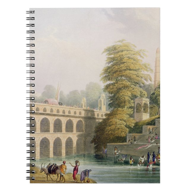 Cuaderno Vista del puente cerca de Baroda en Guzerat, del (Frente)