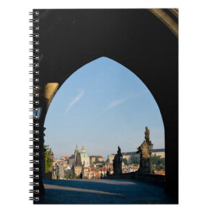 Cuaderno Vista del puente Charles en Praga