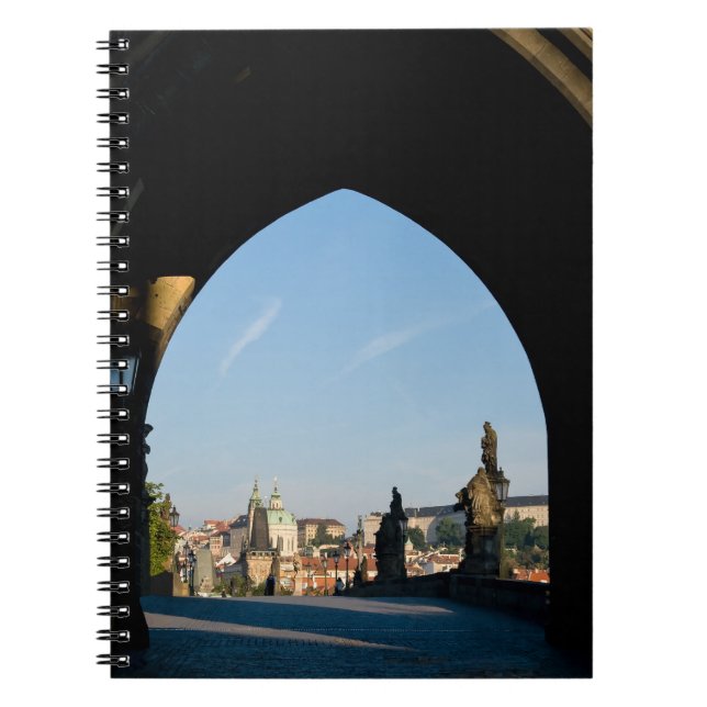 Cuaderno Vista del puente Charles en Praga (Frente)